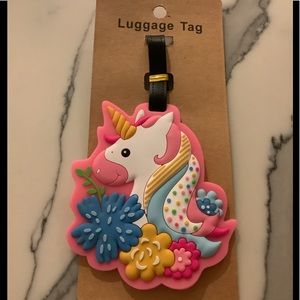 Unicorn luggage tag